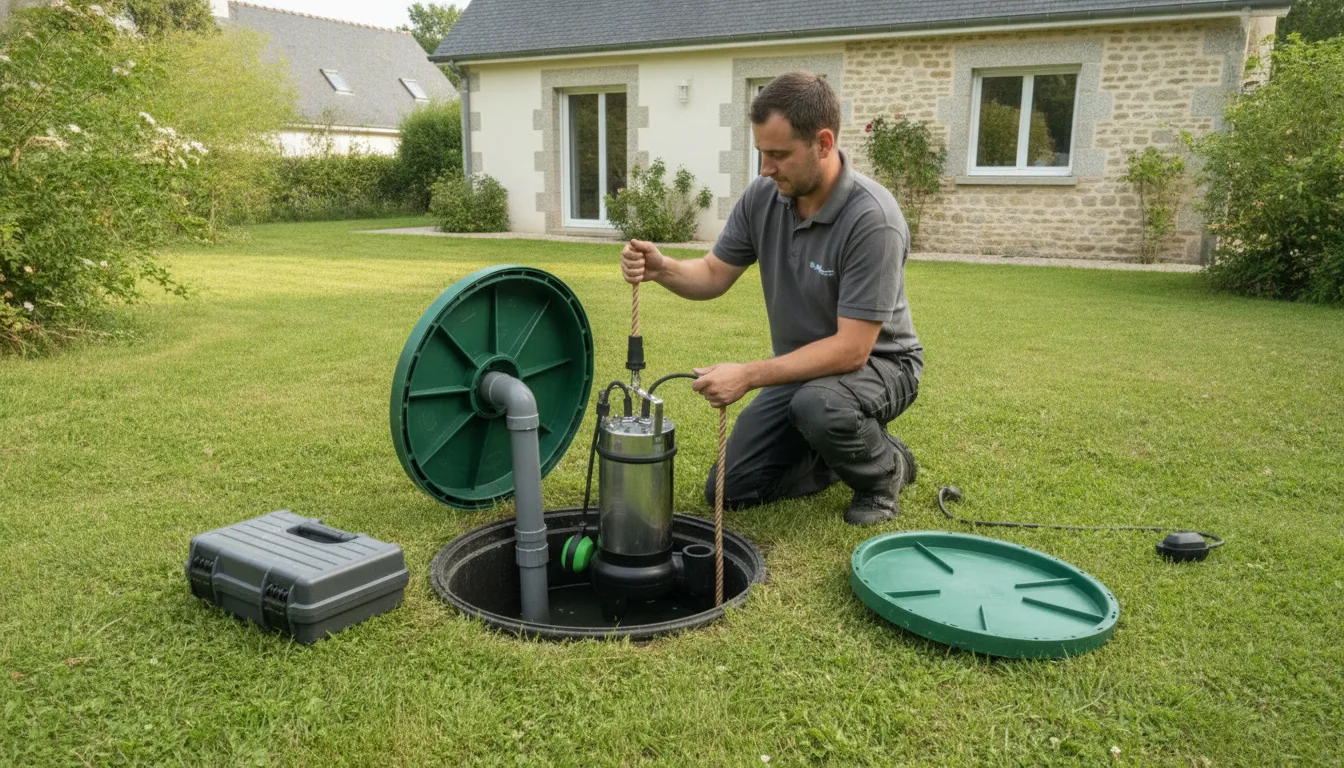 Dépannage pompe de relevage Villeneuve-en-Retz – méthode / geste technique